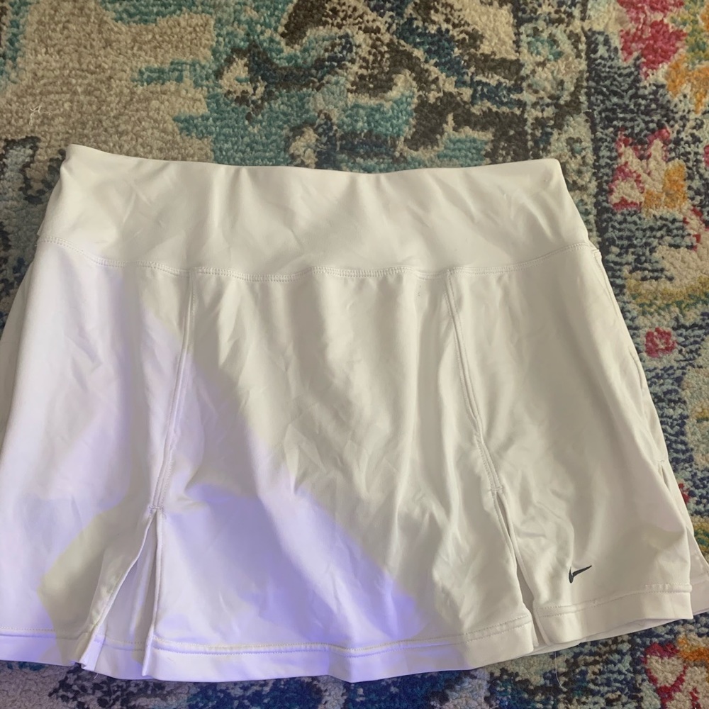 white nike tennis skirt